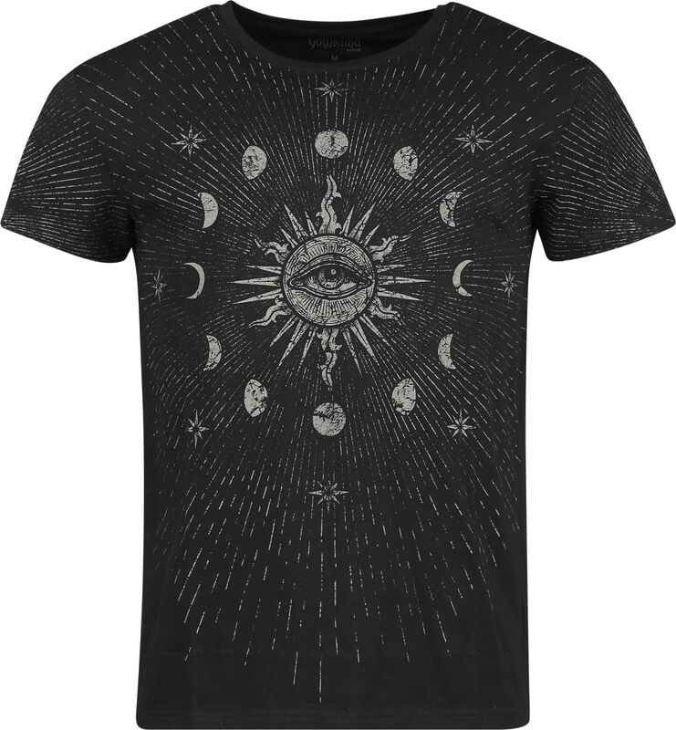 T-shirt with moon phases and sun