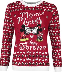 Minnie and Mickey love forever, Mickey Mouse, Christmas jumper