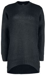 Black Knitted Jumper, RED by EMP, Sweter
