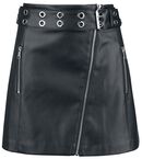 PU Asymmetric Skirt, Forplay, Spódnica krótka