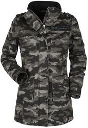 Ladies Field Jacket, Black Premium by EMP, Kurtka zimowa