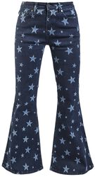 Jil - Jeans with Star Pattern, RED by EMP, Jeansy