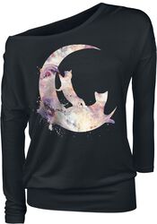 Long-Sleeve Top with Cat Print, Full Volume by EMP, Longsleeve