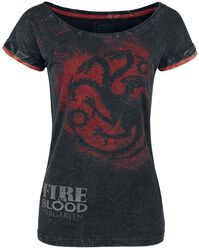 Targaryen - Fire And Blood, Gra o Tron, T-Shirt