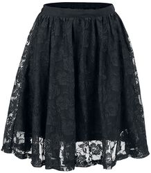 Lace Covered Skirt, Gothicana by EMP, Spódnica krótka
