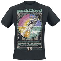 Pink Floyd The Dark Side of The Moon - Live On Stage 1972 Donna Top Nero S 100% Cotone Regular Pink Floyd The Dark Side of The Moon - Live On Stage 1972 Donna Top Nero S 100% Cotone Regular