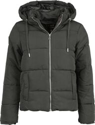 Zip hooded puffer jacket, QED London, Kurtka zimowa