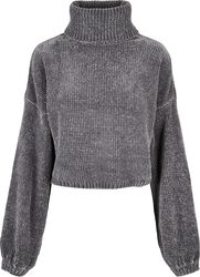 Ladies Short Chenille Turtleneck Sweater, Urban Classics, Bluza