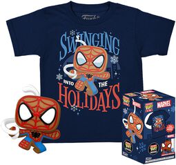 Gingerbread Spider-Man - POP! & kid’s tee, Spider-Man, Funko Pop!
