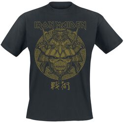 Samurai Eddie Gold Graphic, Iron Maiden, T-Shirt