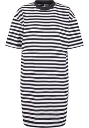 Ladies Oversized Striped T-shirt Dress, Urban Classics, Sukienka krótka