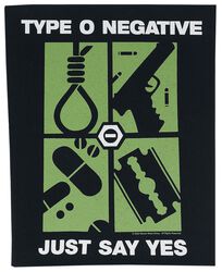 Just Say Yes, Type O Negative, Naszywka na plecy