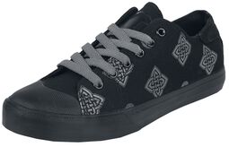 Low-cut trainers with Celtic print, Black Premium by EMP, Buty sportowe