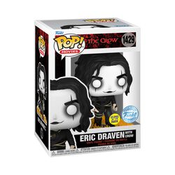Eric Draven with Crow (Glow in the Dark) Vinyl Figurine 1429, The Crow, Funko Pop!