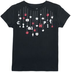 Kids’ t-shirt with rock hand and stars, EMP Stage Collection, T-Shirt
