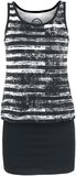 Black White Stripe Dress, R.E.D. by EMP, Sukienka krótka