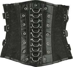 Brocade Corsage with zipper, Gothicana by EMP, Gorset Underbust