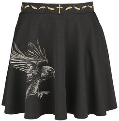 Gothicana X The Crow skirt, Gothicana by EMP, Spódnica krótka