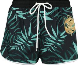 Swim Shorts With Palm Trees, RED by EMP, Dół bikini