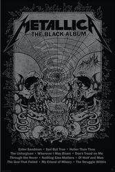 Black Album Poster, Metallica, Plakat