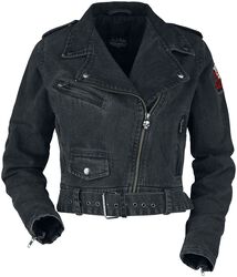 Denim biker jacket, Rock Rebel by EMP, Kurtka jeansowa