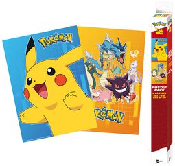 Set of 2 posters in Chibi design, Pokémon, Plakat