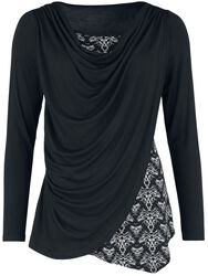 Gothicana X Anne Stokes - Long-sleeved top in double-layer look, Gothicana by EMP, Longsleeve