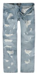 Heavy Ounce Straight Fit Heavy Destroyed Jeans, Urban Classics, Jeansy