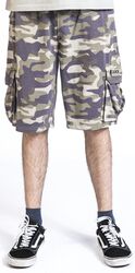 Camouflage sweat shorts, Black Premium by EMP, Krótkie spodenki
