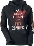 Fun Shirt Keep Calm And Kill Zombies, Fun Shirt, Bluza z kapturem