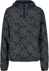 Ladies’ AOP sweatshirt jacket, Urban Classics, Wiatrówka