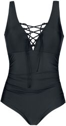 Swimsuit with Lacing, Black Premium by EMP, Kostium kąpielowy