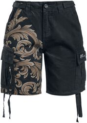 Shorts with decorations, Black Premium by EMP, Krótkie spodenki