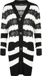 Oversized striped cardigan with lace, Jawbreaker, Kardigan