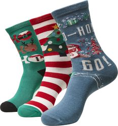 Ho Ho Ho Christmas Socks 3-Pack