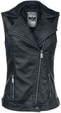 Faux Leather Vest, Black Premium by EMP, Kamizelka