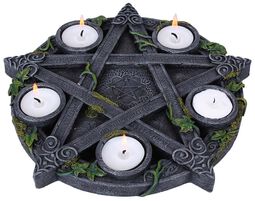 Wiccan Pentagram Tealight Holder, Nemesis Now, Podstawka pod podgrzewacz
