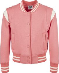 Girls Inset College Sweat Jacket, Urban Classics, Kurtka College Jacket 