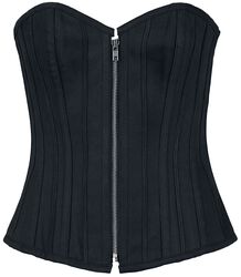 Corset with Zipper, Gothicana by EMP, Corsage - Gorset