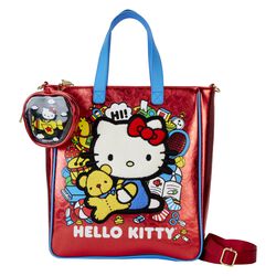 Loungefly - Tote Bag with Coin Bag (50th Anniversary), Hello Kitty, Torebka