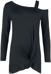 Long-sleeved top with knot detail, RED by EMP, Longsleeve