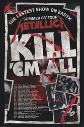 Kill´Em All 83 Tour, Metallica, Plakat