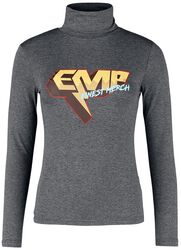 Turtleneck shirt with EMP print, EMP Stage Collection, Longsleeve