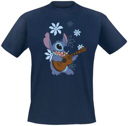 Stitch Playing Guitar, Lilo & Stitch, T-Shirt