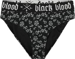 Bikini briefs with Pentagram, Gothicana by EMP, Dół bikini