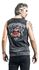 Vest top with band-shirt-look print