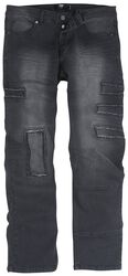 Jeans with distressed effects, Black Premium by EMP, Jeansy