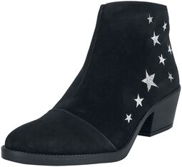 Suede boots with stars, RED by EMP, Buty