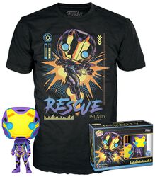 Rescue (Blacklight) - POP! & t-shirt, Avengers, Funko Pop!