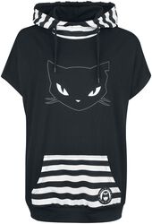 Gothicana X Emily the Strange t-shirt with hood, Gothicana by EMP, T-Shirt
